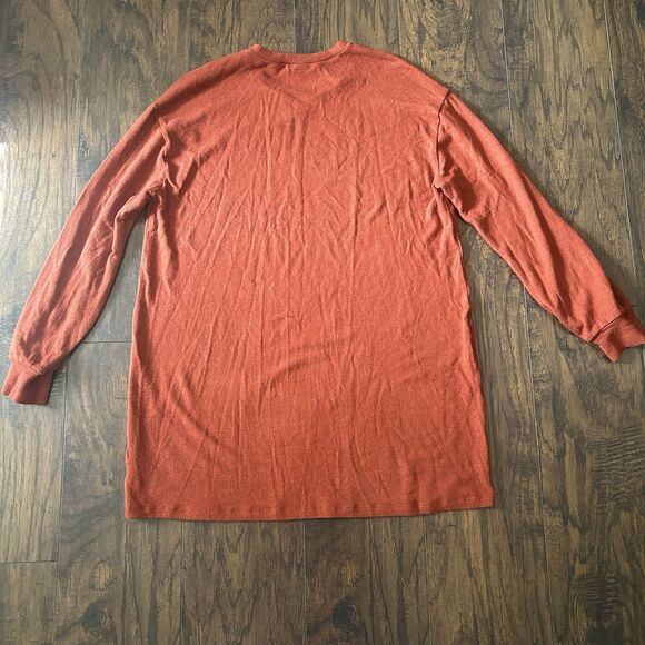 Reformation Long Sleeve Mini Dress Burnt Orange Women’s Large Fall - Picture 8 of 8